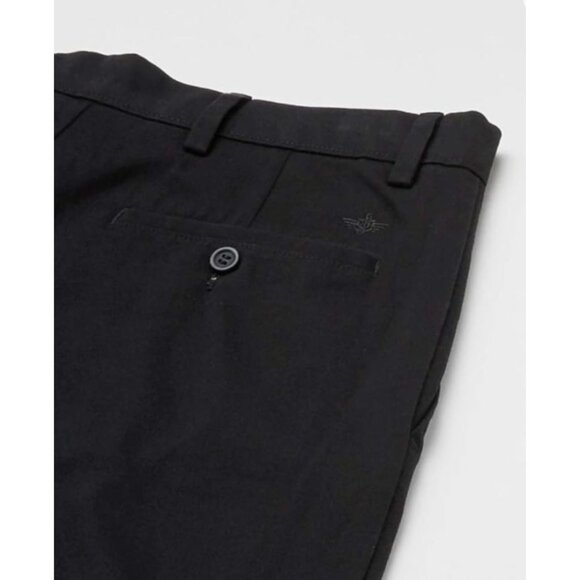Dockers Mens Easy Khaki Classic Fit Pleated Dress Pants 36 W x32 L Stretch Black - Picture 12 of 12